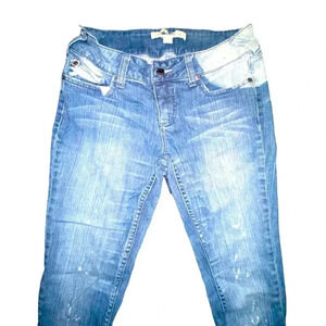 Forever 21 Distressed Bleached Skinny Stretch Jeans Sz 28